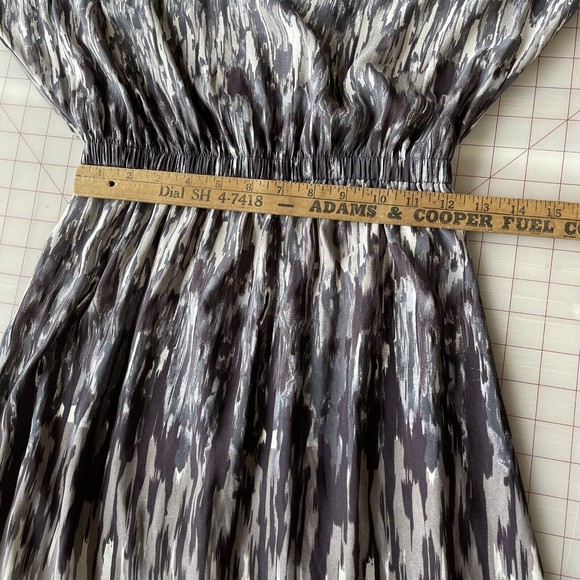 Express Dress Small Gathered Waist Hi Lo Hem V Neck Dolman Sleeve‎ - Picture 11 of 13